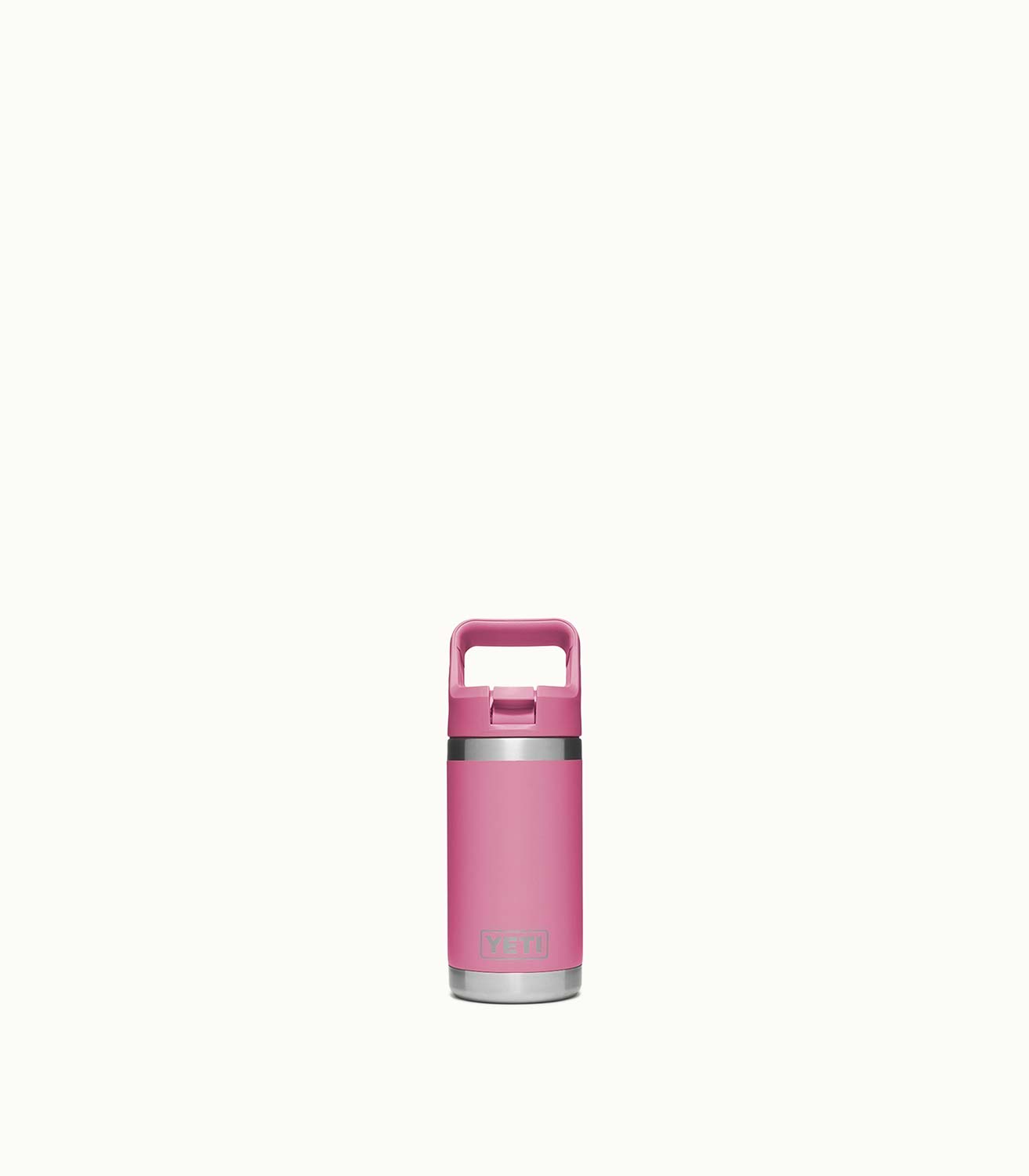 YETI Rambler Jr. 12 oz Kids Bottle, with Straw Cap, Harbor Pink