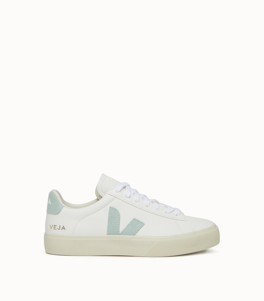 VEJA: CAMPO CHROMEFREE LEATHER SNEAKERS COLOR WHITE