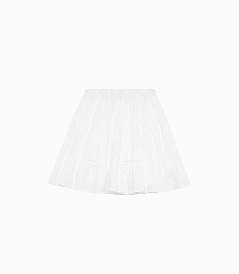 INDEE: FANCY COTTON SHORT SKIRT OFF WHITE