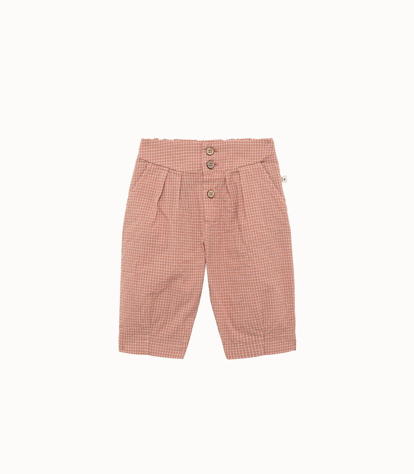 1 + IN THE FAMILY: PANTS IN SOLID COLOR COTTON