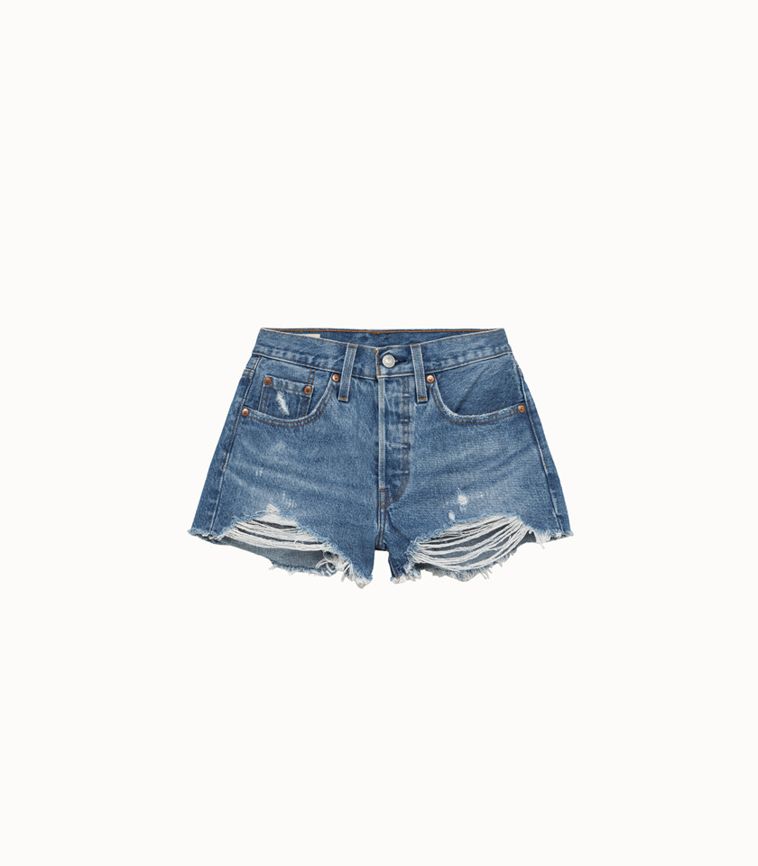 LEVIS: 501 RIPPED SHORTS