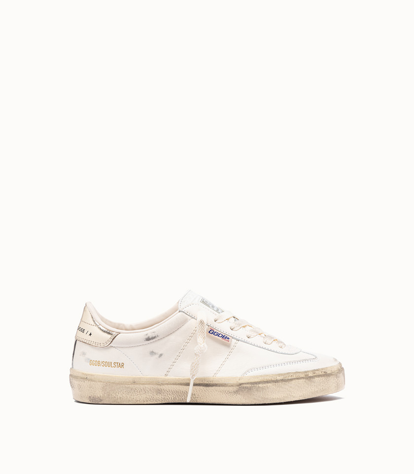 GOLDEN GOOSE DELUXE BRAND: SNEAKERS SOUL STAR COLORE BIANCO