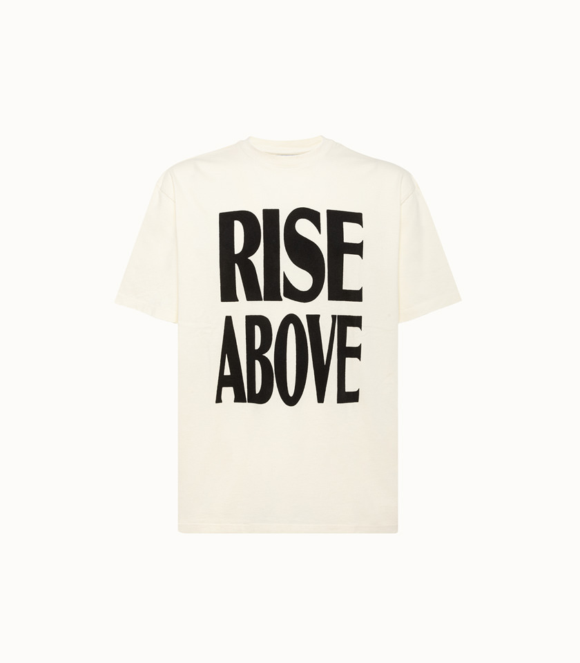 AMISH: T-Shirt Rise above OFF WHITE