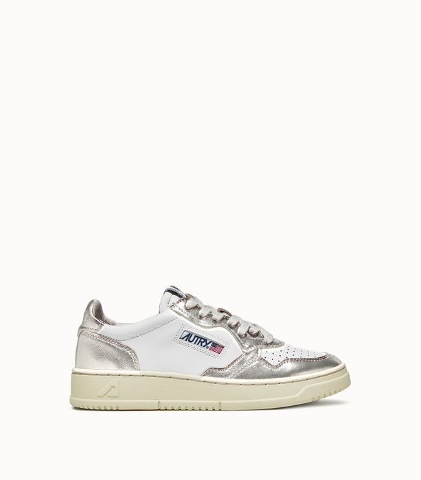 AUTRY: MEDALIST LOW SNEAKERS COLOR SILVER