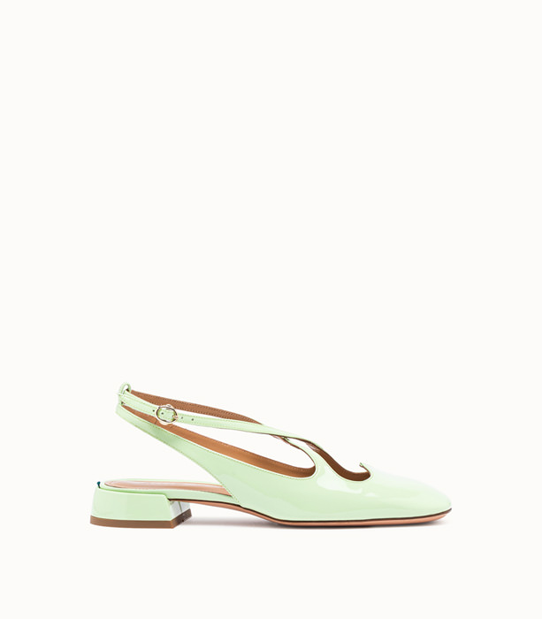 A.BOCCA: BALLERINA IN GREEN PATENT LEATHER