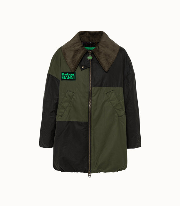BARBOUR: BARBOUR X GANNI WAXED BOMBER JACKET