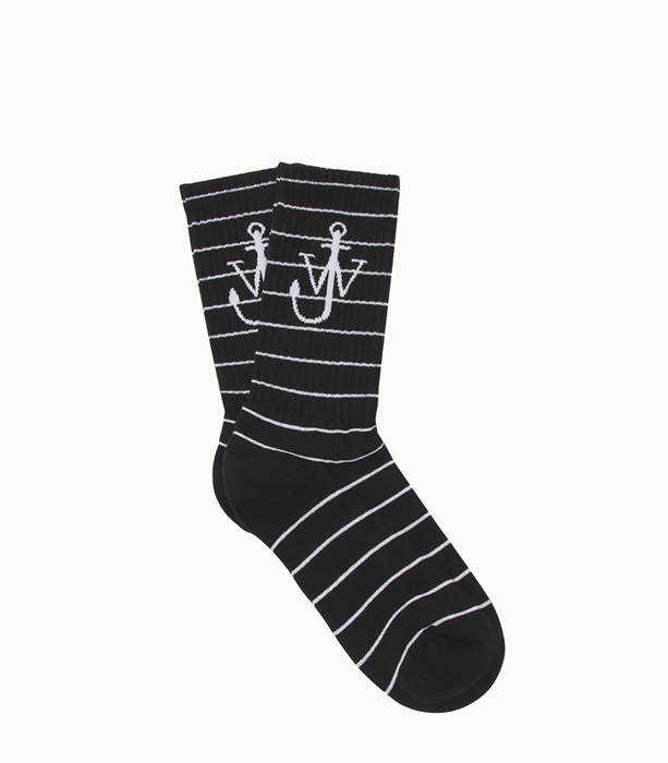 JW ANDERSON: STRIPED ANCHORS SOLID COLOR SOCKS