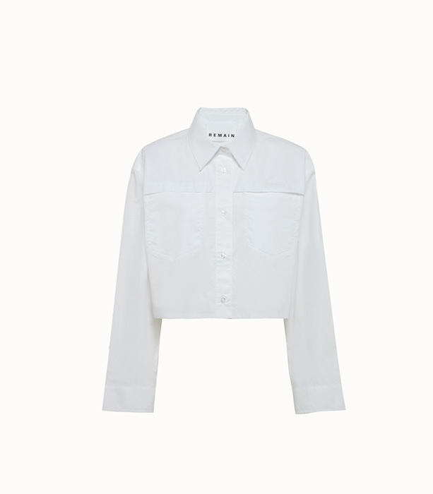 REMAIN: CAMICIA CROPPED IN POPELINE