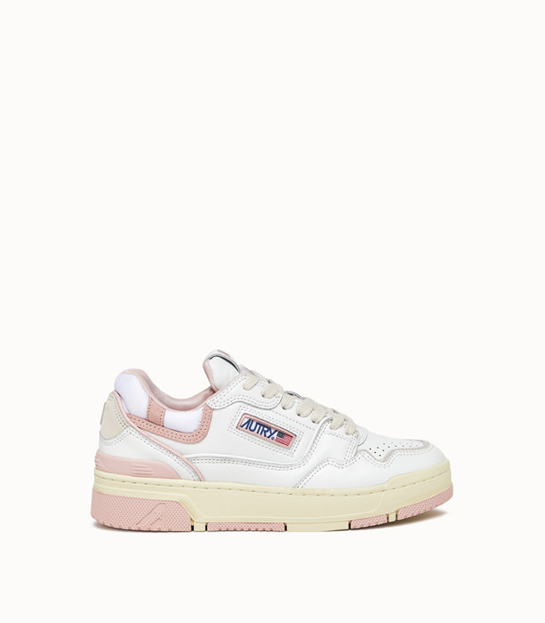 AUTRY: AUTRY CLC LOW SNEAKERS COLOR WHITE PINK | Playground Shop
