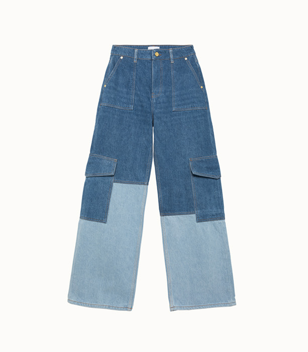 GANNI: JEANS IN DOUBLE WASH COTTON