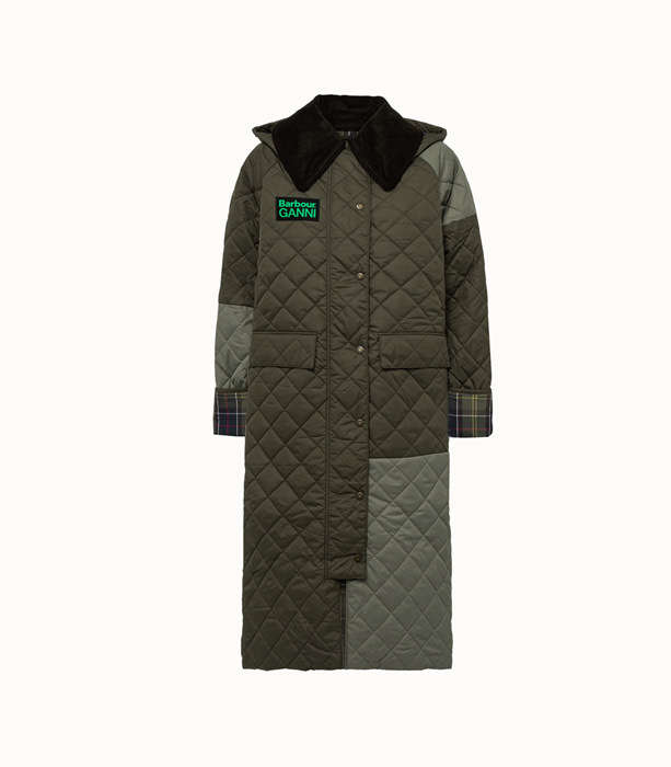 BARBOUR: BARBOUR X GANNI BURGHLEY QUILTED JACKET | Playground Shop