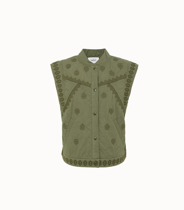 BA-SH: COTTON VEST WITH EMBROIDERY