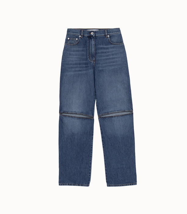 JW ANDERSON: MEDIUM WASH CUT OUT JEANS | Playground Shop