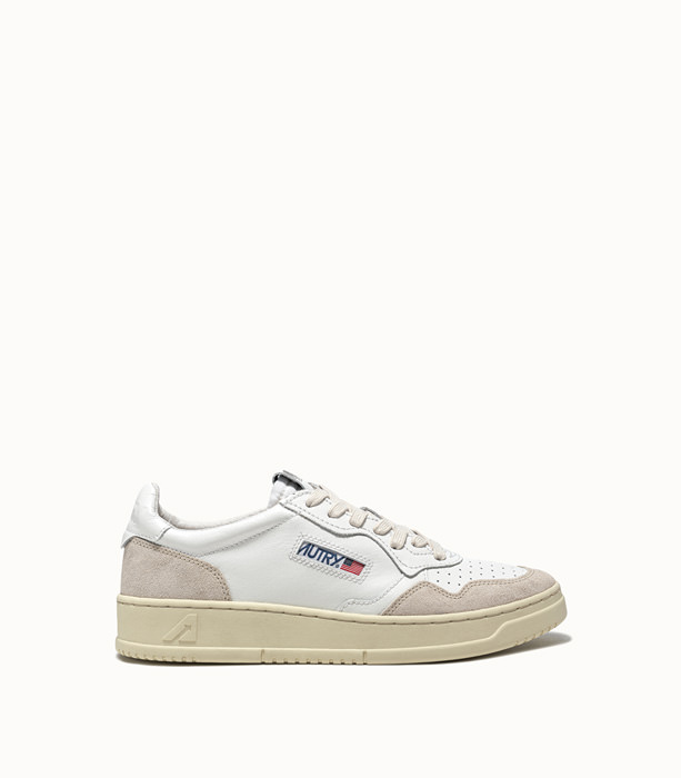 AUTRY: MEDALIST LOW SNEAKERS COLOR WHITE BEIGE | Playground Shop
