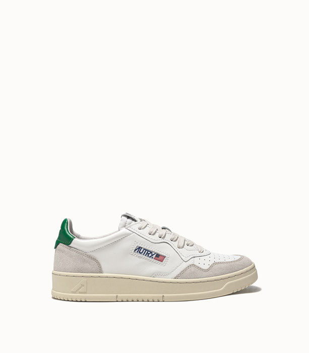 AUTRY: MEDALIST LOW SNEAKERS COLOR WHITE AND BEIGE | Playground Shop