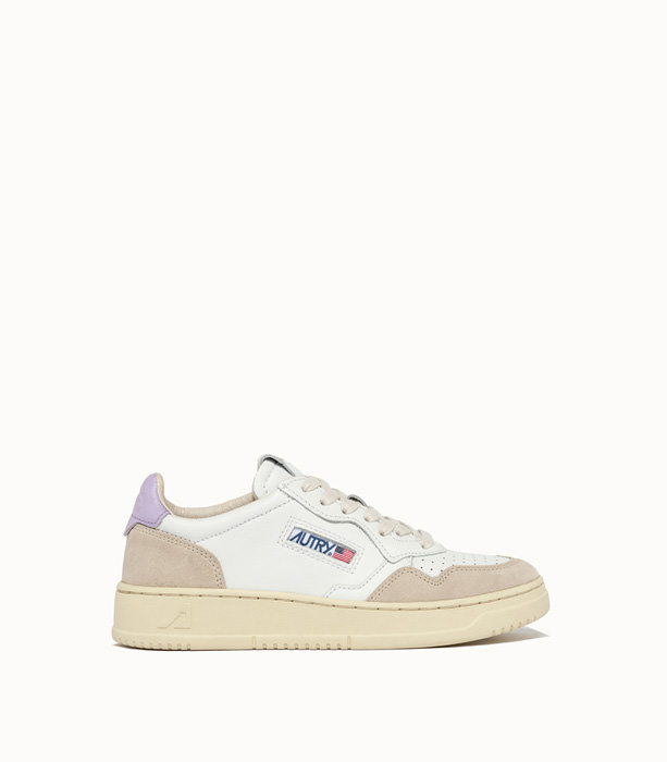 AUTRY: MEDALIST LOW SNEAKERS COLOR WHITE PINK