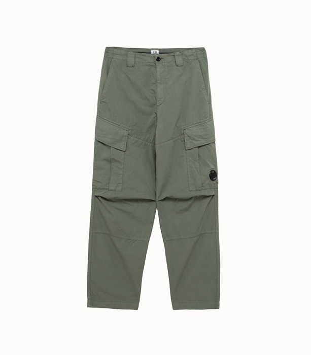 C.P COMPANY: MICRO REPS LOOSE CARGO PANTS AGAVE GREEN