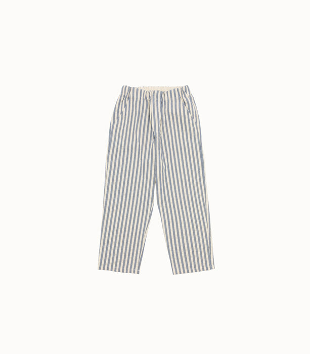 BABE & TESS: PANTALONE IN CANVAS A RIGHE