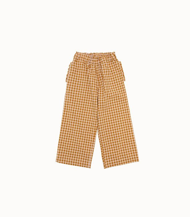 BABE & TESS: PANTS IN CHECK PRINT COTTON | Playground Shop