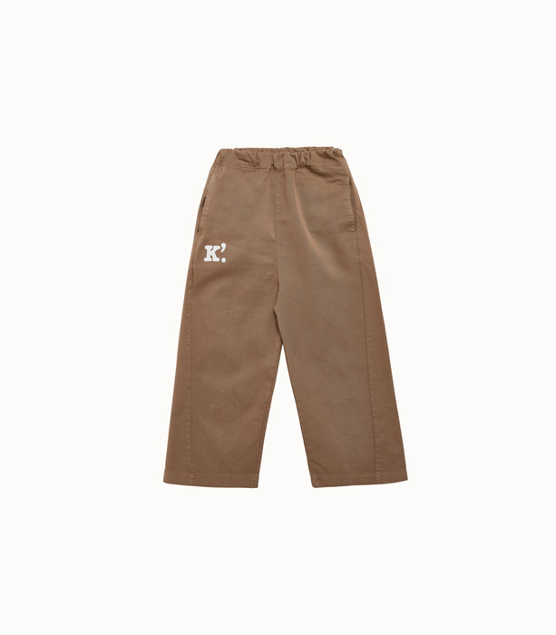 KIDDIN: PANTS IN SOLID COLOR COTTON