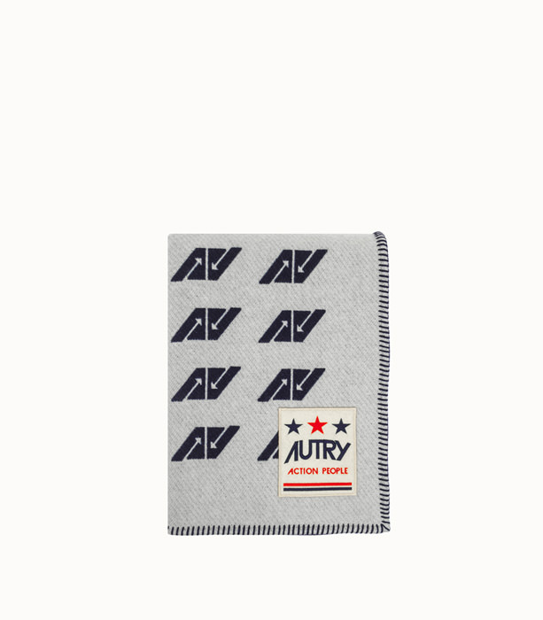 AUTRY: PLAID IN WOOL WITH LOGO