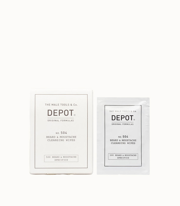 DEPOT: BEARD & MOUSTACHE CLEANSING WIPES | Playground Shop