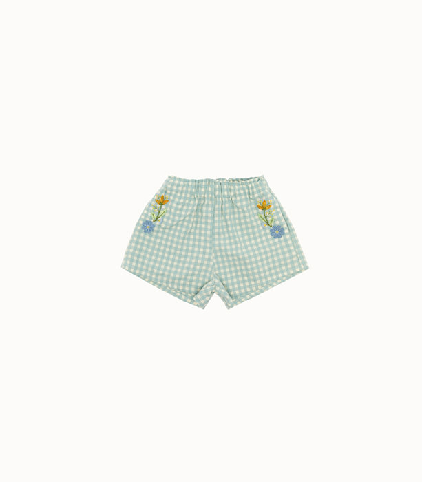 BABE & TESS: SHORTS IN CHECK PRINT COTTON | Playground Shop