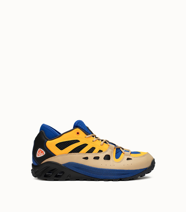 NIKE ACG: ACG AIR EXPLORAID SNEAKERS COLOR YELLOW BLUE BEIGE | Playground Shop