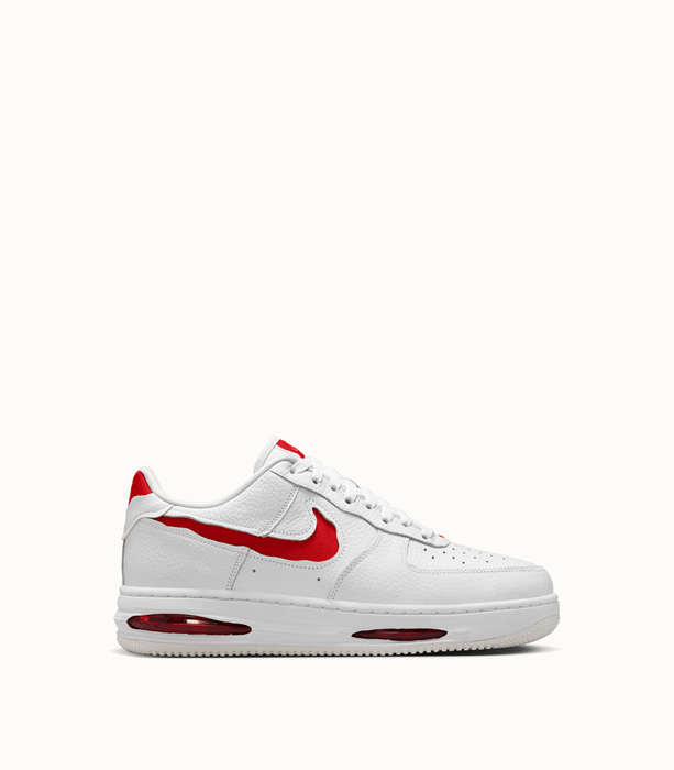 NIKE: SNEAKERS AIR FORCE 1 LOW EVO COLORE BIANCO ROSSO