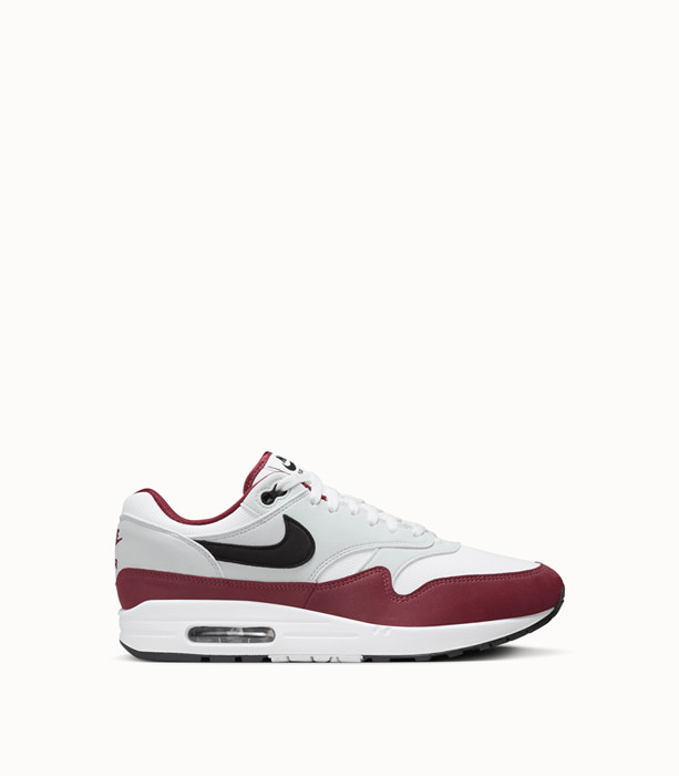 NIKE: AIR MAX 1 SNEAKERS COLOR WHITE BURGUNDY