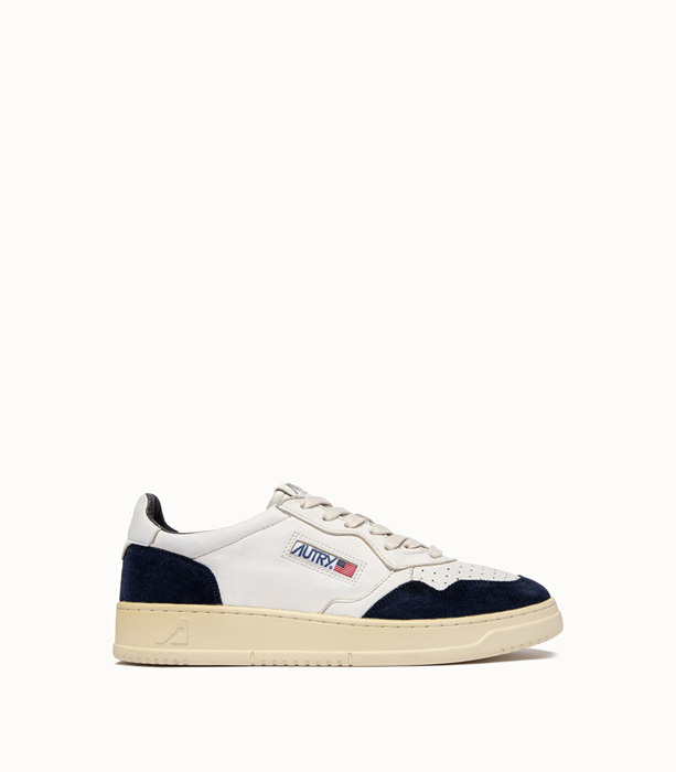 AUTRY: AUTRY MEDALIST LOW SNEAKERS COLOR WHITE BLUE | Playground Shop