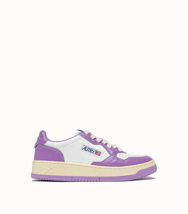 AUTRY: AUTRY MEDALIST LOW SNEAKERS COLOR WHITE LILAC
