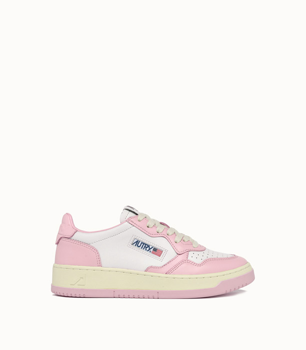 AUTRY: AUTRY MEDALIST LOW SNEAKERS COLOR WHITE PINK