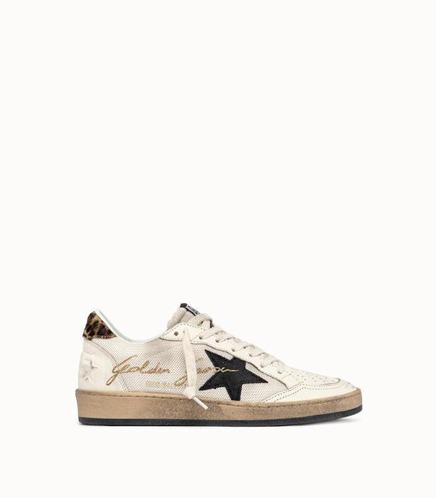 GOLDEN GOOSE DELUXE BRAND: BALLSTAR WITH SIGNATURE SNEAKERS COLOR BEIGE | Playground Shop