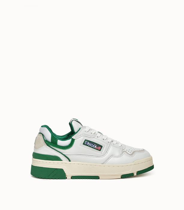 AUTRY: CLC LOW SNEAKERS COLOR WHITE GREEN | Playground Shop