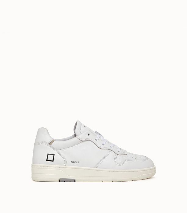 D.A.T.E.: COURT CALF WHITE SNEAKERS | Playground Shop