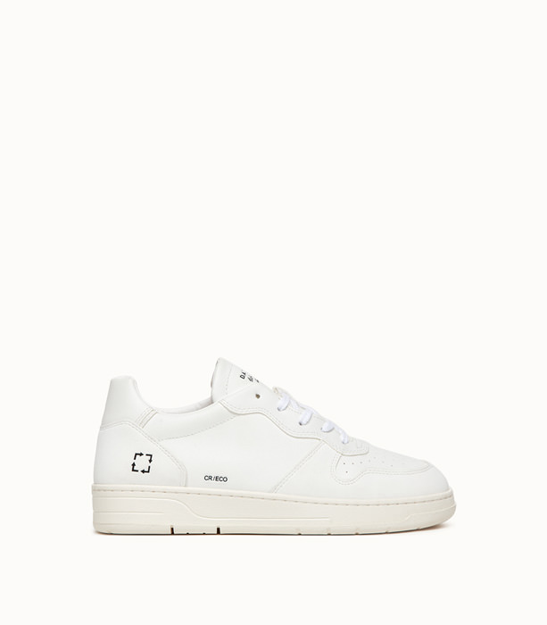 D.A.T.E.: COURT ECO-VEGAN WHITE SNEAKERS | Playground Shop