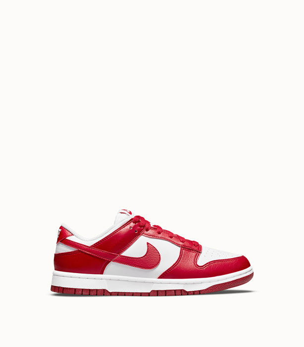 NIKE: DUNK LOW NEXT NATURE SNEAKERS COLOR WHITE RED