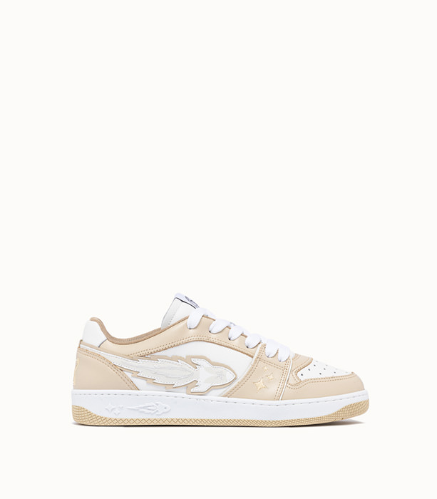 ENTERPRISE JAPAN: EGG ROCKET LOW SNEAKERS COLOR BEIGE AND WHITE | Playground Shop