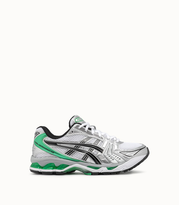 ASICS: GEL KAYANO 14 SNEAKERS COLOR WHITE AND GREEN | Playground Shop