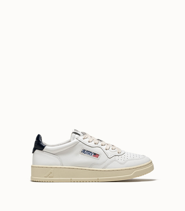 AUTRY: MEDALIST LOW SNEAKERS COLOR WHITE BLUE