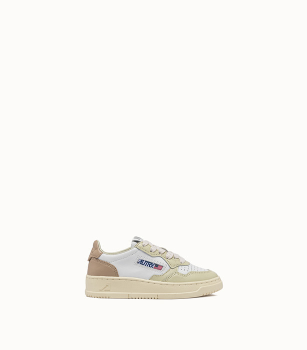 AUTRY: MEDALIST LOW SNEAKERS COLOR WHITE BEIGE | Playground Shop