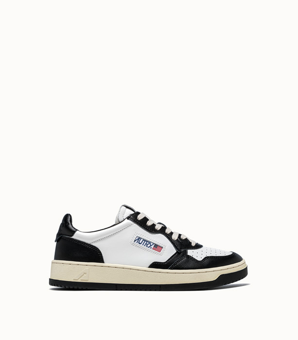 AUTRY: MEDALIST LOW SNEAKERS COLOR WHITE BLACK