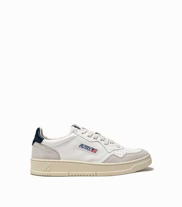 AUTRY: MEDALIST LOW SNEAKERS COLOR WHITE BLU | Playground Shop