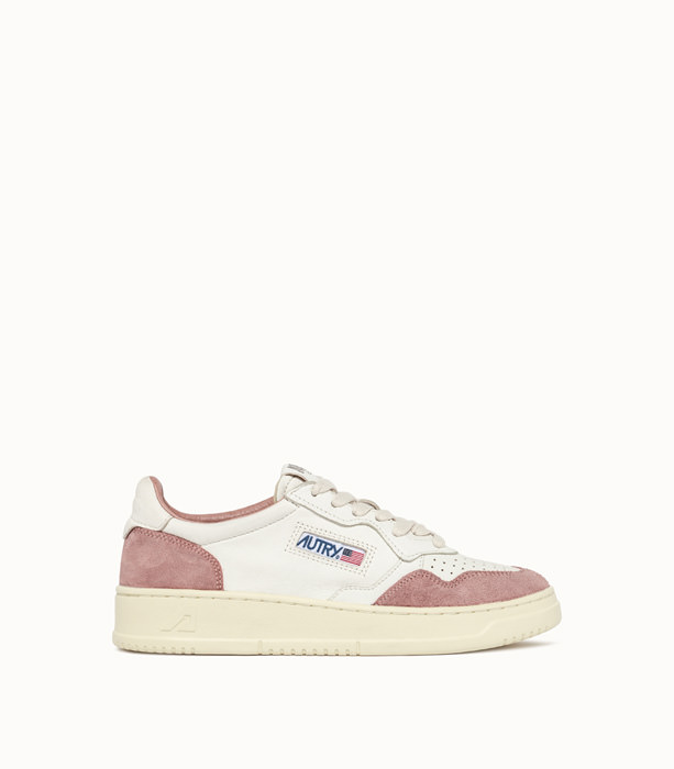 AUTRY: MEDALIST LOW SNEAKERS COLOR WHITE PINK | Playground Shop