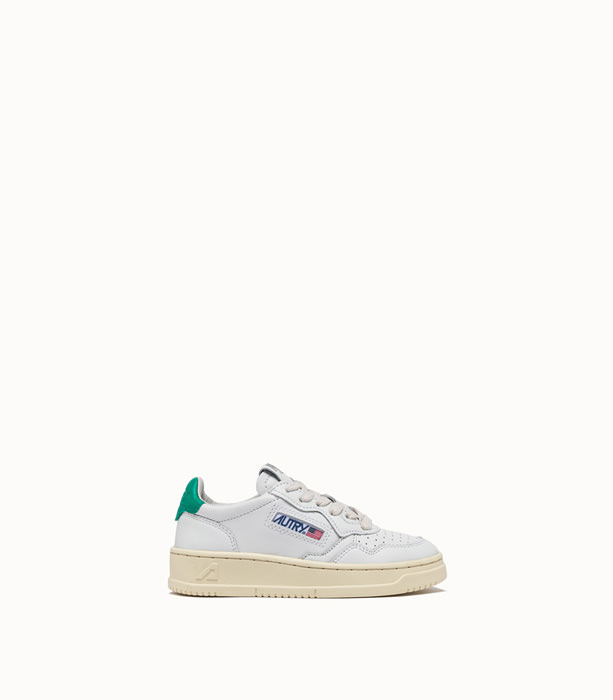 AUTRY: MEDALIST LOW SNEAKERS COLOR WHITE GREEN