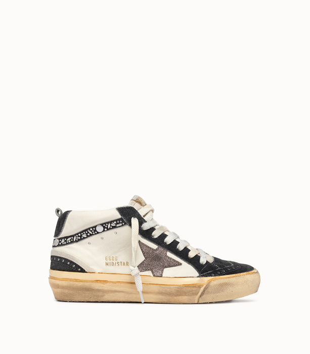 GOLDEN GOOSE DELUXE BRAND: MID STAR NAPA LEATHER SNEAKERS