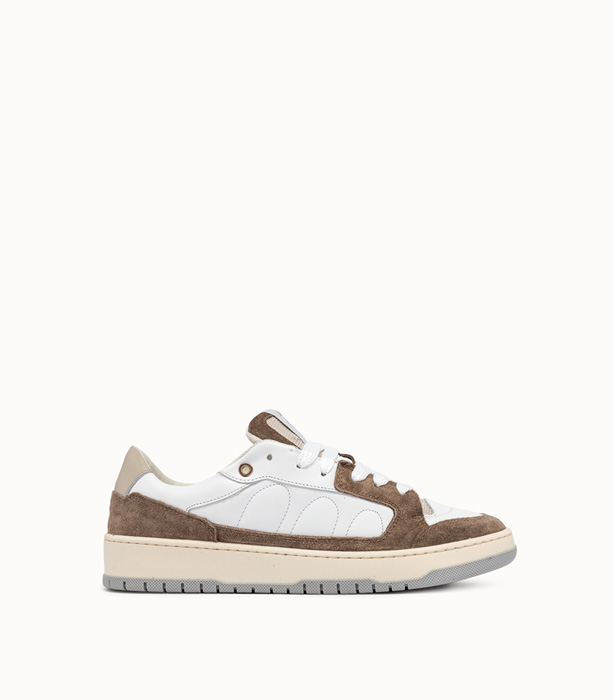 SANTHA: MODEL 2 BROWN LEATHER SNEAKERS | Playground Shop