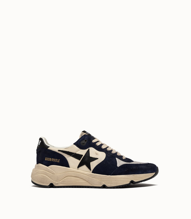 GOLDEN GOOSE DELUXE BRAND: RUNNING SOLE SNEAKERS COLOR WHITE BLUE | Playground Shop