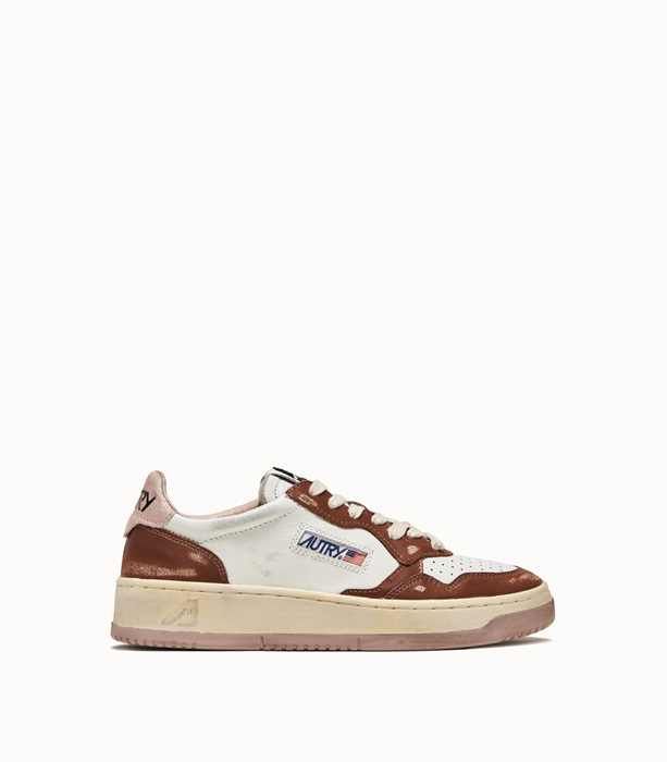 AUTRY: SNEAKERS MEDALIST SUPER VINTAGE LOW COLORE BIANCO MARRONE | Playground Shop
